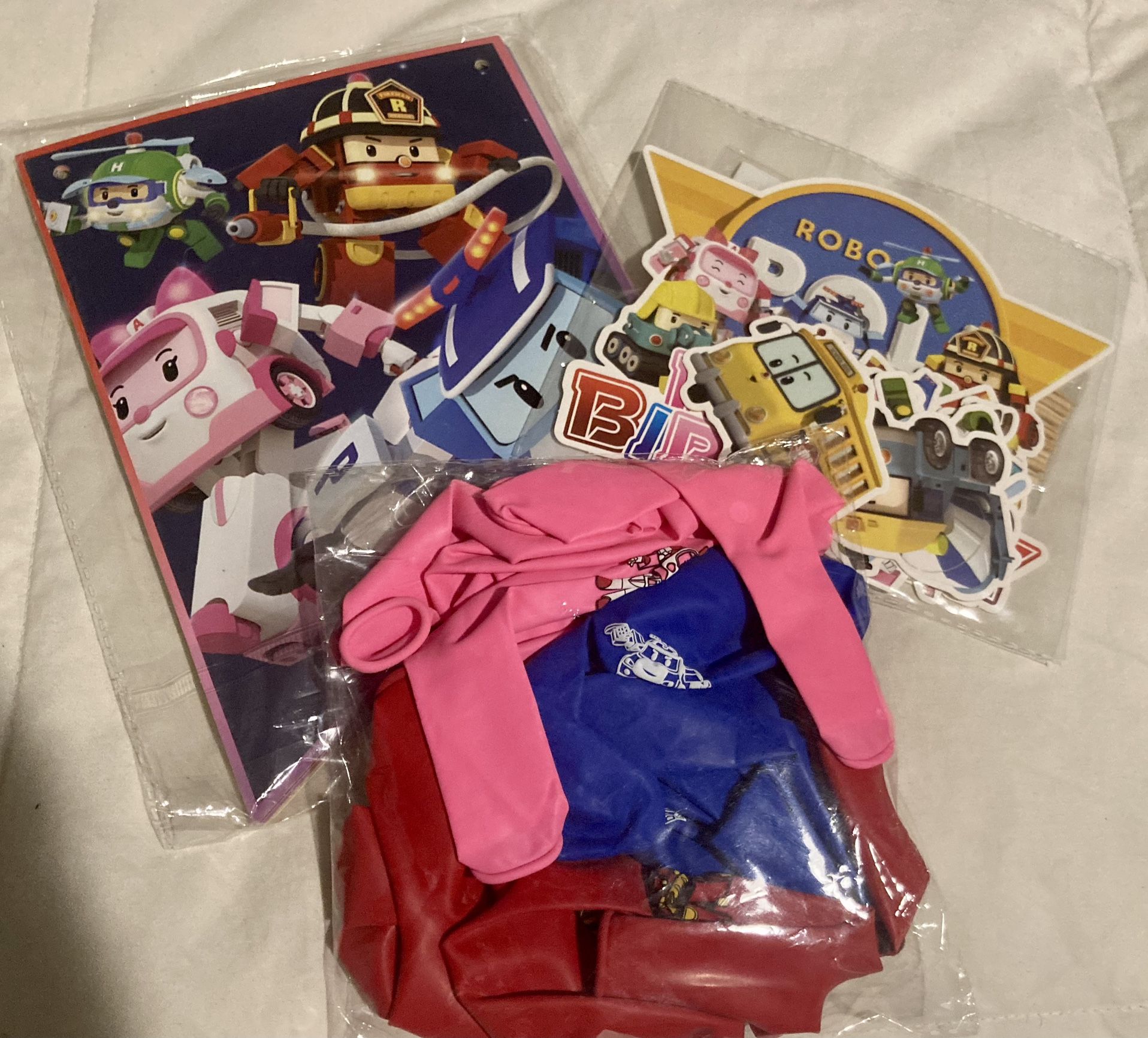 Robocar Poli Birthday Decorations (new)