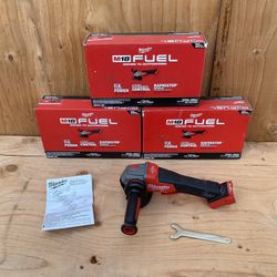 Milwaukee M18 Fuel Brushless 4-1/2”/5” Variable Speed Braking Grinder, Paddle Switch No-Lock Model 2888-20 (Tool Only)