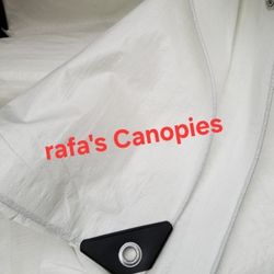 20x24 White Heavy Duty Tarp Canopy Tent Water Resistant new