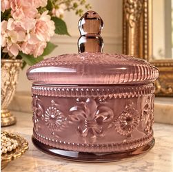 Glass Trinket Jar with lid