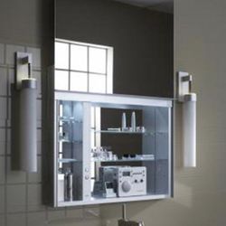Robern UC3027FPL Uplift 30" Customizable Medicine Cabinet with LED Interior Lighting, Electrical Outlets and Interior Mirror