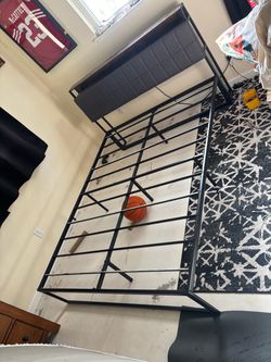 Queen bed frame & headboard