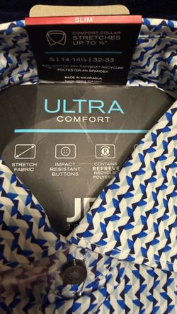 J. Press Ultra Comfort Slim Dress Shirt Size S