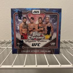 2025 Topps Chrome UFC Sapphire Edition Hobby Box