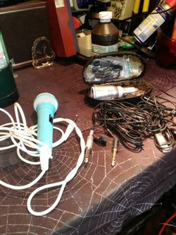 Crate GX -15 amp., microphones, amp and guitar cords. X 15 lot