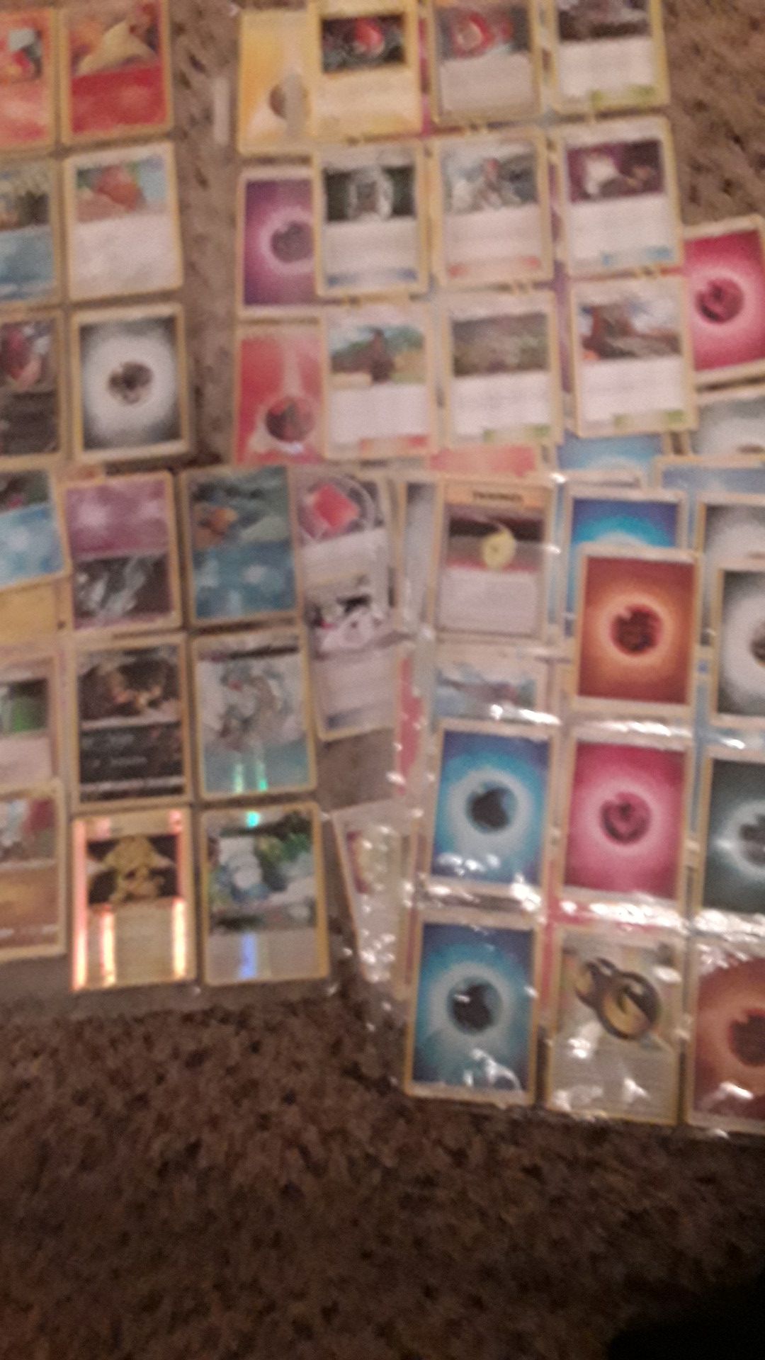 u fool an d lots more 378 Pokemon cards f42 9card sleeves including soil