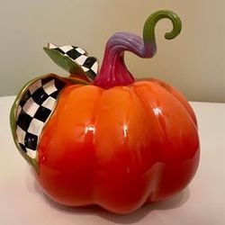 Mackenzie Childs Small Fortune teller pumpkin.