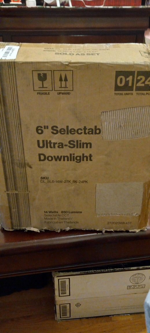 24 PACK 6" RECESSED CEILING LIGHTS $90