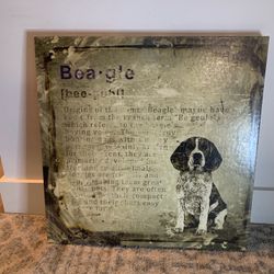 Beagle Canvas Wall Art