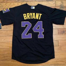 Lakers Kobe Bryant Baseball Dodgers Black Or White Jersey