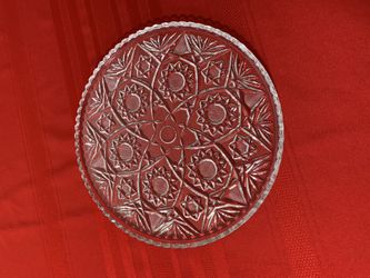 Cut Glass Serving Plate