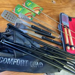 10-Piece Outdoor Grilling Accessories 