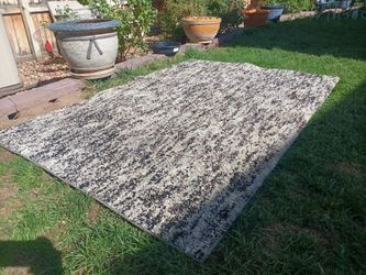 Multi Silver HEAVY Area Carpet Rug 60" x 84" 