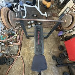 Bench With 180 Lbs Of Weight 