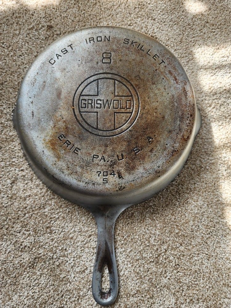 Griswold Chrome Plated Cast Iron skillet #8