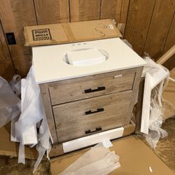 30 Inch Vanity Natural Oak