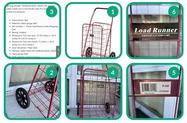 Load Runner Jumbo Grocery Laundry Cart