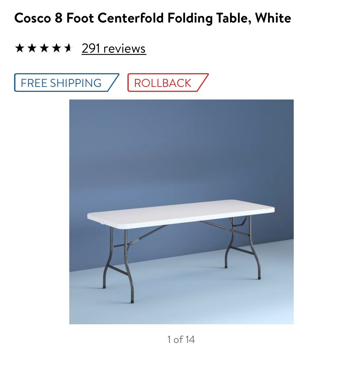 8 foot table