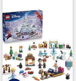 LEGO Disney Frozen Advent Calendar 2025 Kids Toy - Holiday Countdown Playset Ana & Elsa Minidolls & Buildable Surprises