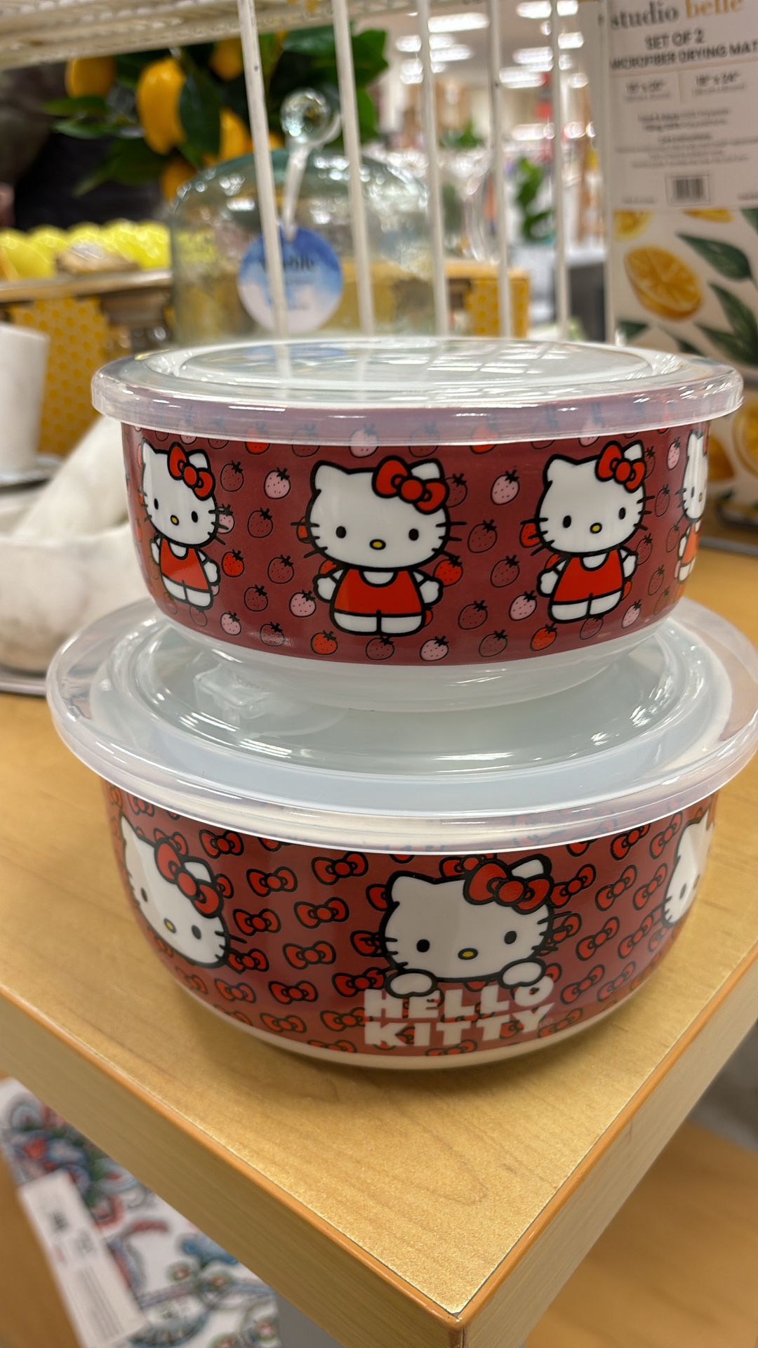 Hello Kitty Glass Containers 