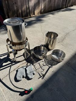 Stainless Steel Turkey Fryer Kit with Burner Stand