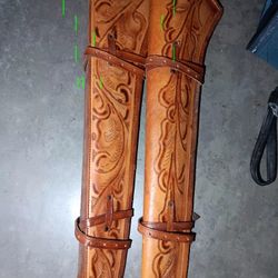 TWO WESTERN STYLE R!FLE SCABBARDS.  $40 FOR BOTH