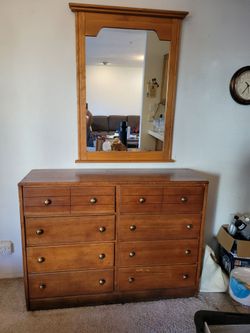 MCM DRESSER + MIRROR
