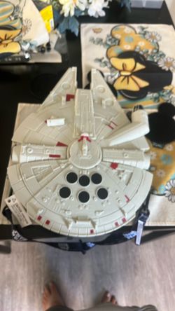 Star Wars Millennium Falcon Popcorn Holder Bucket w/ Strap 16.5" Disney Parks