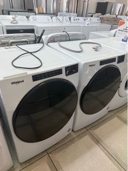 Whirlpool front load washer And electric dryer set