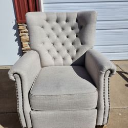 Lightly Used:Tufted Reclining Wingback Chair