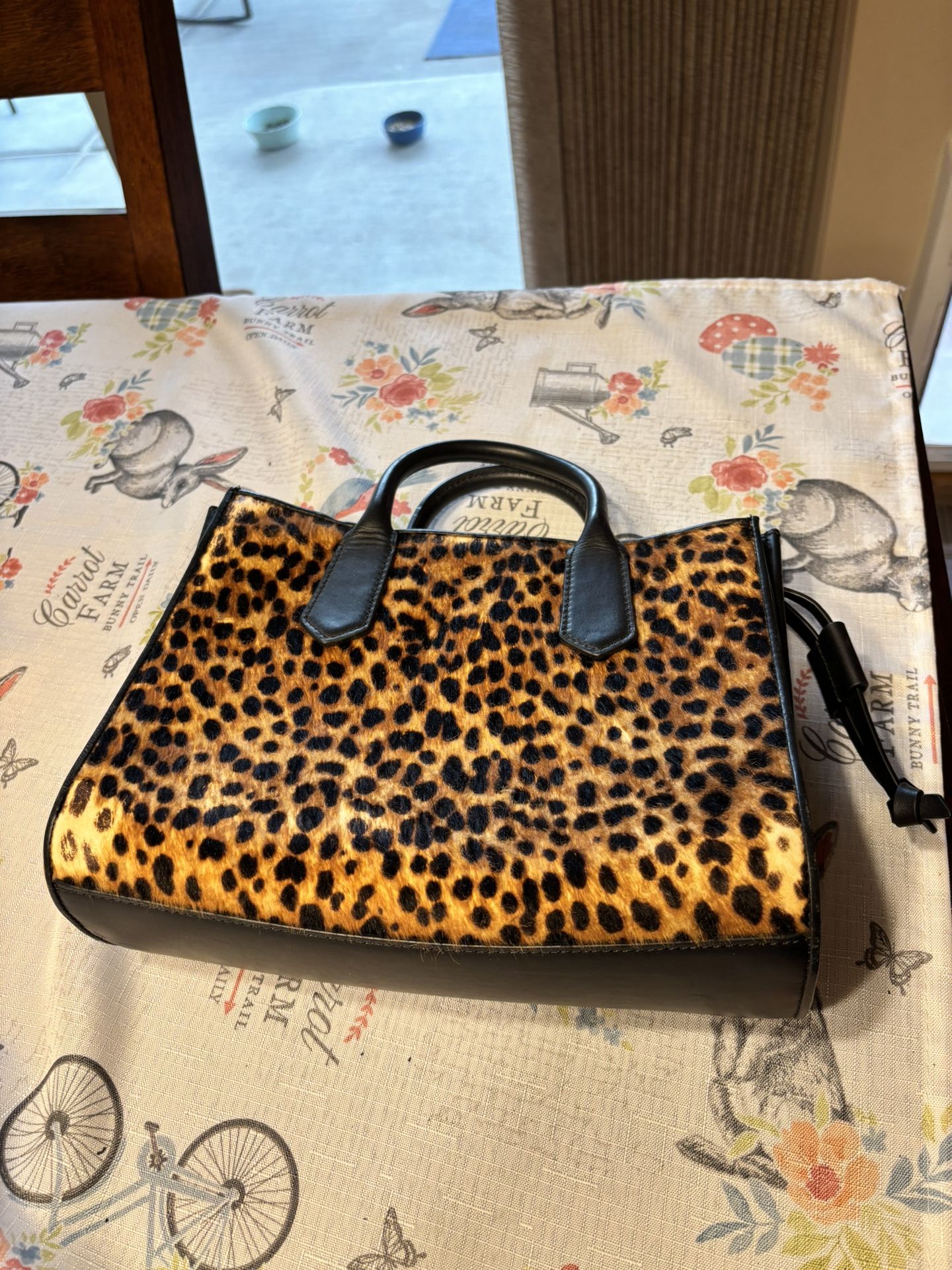 J Crew Leopard Handbag