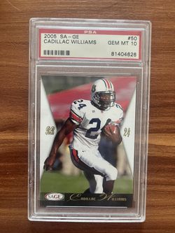 2005 Sage Cadillac Williams #50 Tampa Bay Buccaneers PSA 10 Gem Mint