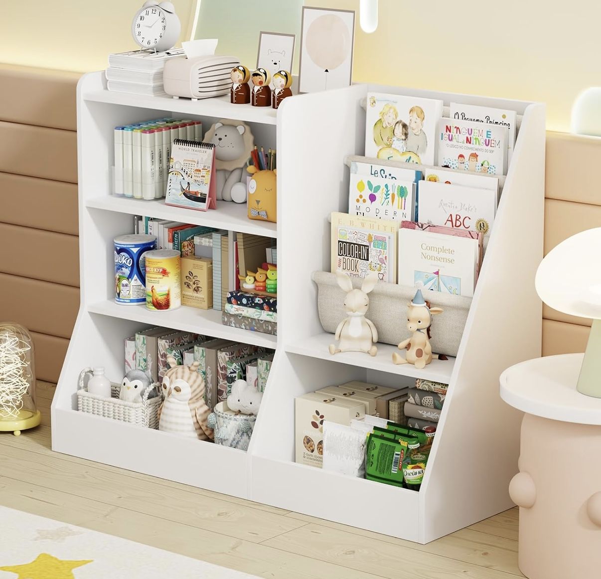 White Kids Bookshelf