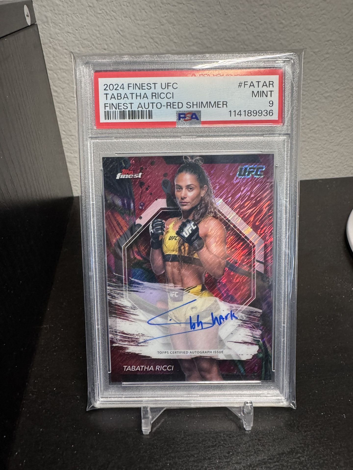 Topps Chrome UFC PSA 9 Tabatha Ricci Auto