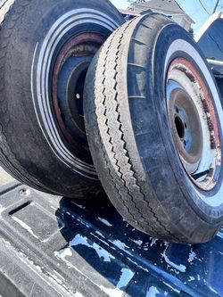 Vintage Steel Rims 5x4.5 only two