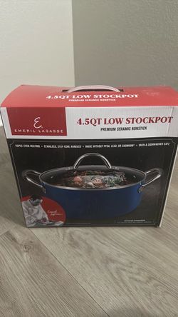 Emeril Lagasse 4.5QT Ceramic Nonstick Low Stockpot
