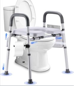 Brand New Raised Toilet Seat with Handles