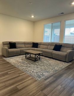 6 Piece Power Sectional Recliner Set