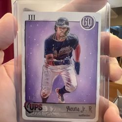 2021 Gypsy Queen Ronald Acuna jr 1 Of 1 Sketch 
