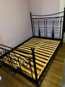 IKEA Noresund Full Bed Frame – Complete w/ Slats