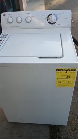 Washer  G E.  Good Cond  Little Nois. At Spin Cycle