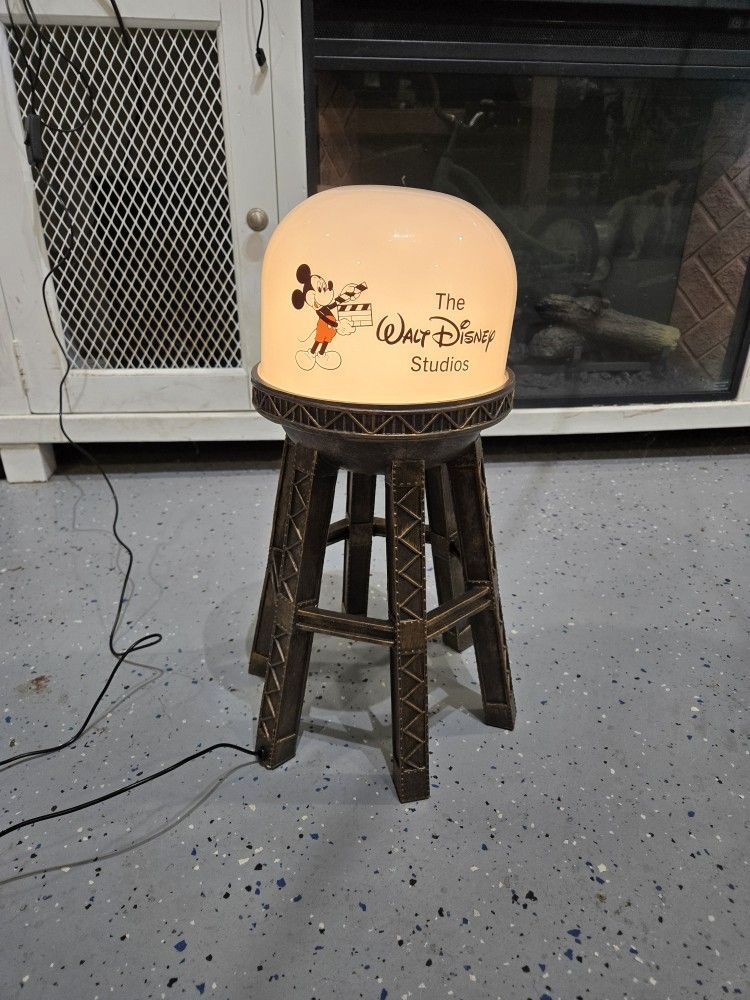 Disney Parks 2023 100 Years Eras Walt Disney Studios Mickey Water Tower Lamp 18"