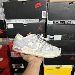 Nike Off White Dunk Lot 3 size 9.5 USED But Clean