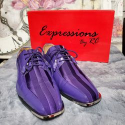 Mens Purple Dress Shoes Size 10.5