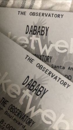 DABABY tickets