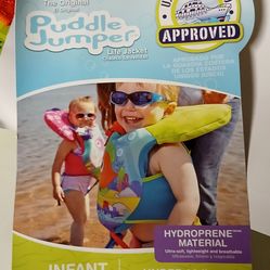 Stearns Puddle Jumper Infant Hydrospring Life Jacket and Vest, Orange Fish~NEW