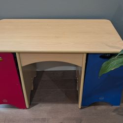 Child's table and chairs with storage
