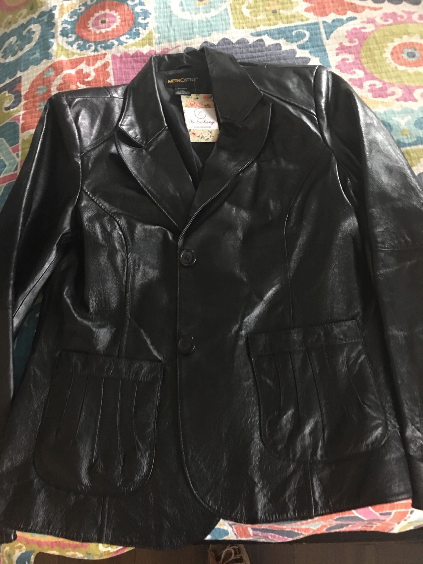 Leather jacket o