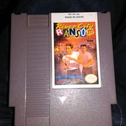 Old Nintendo River City Ransom video game