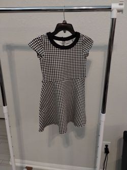 the children's place black & white girl's dress, size 10